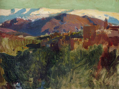 Sierra Nevada from the Alhambra, Grenada Joaquin Sorolla